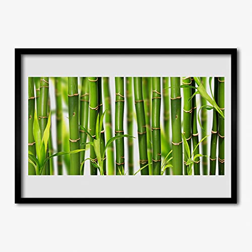 Cadre en MDF affiche encadrée bambou 70x50 pour un intérieur zen