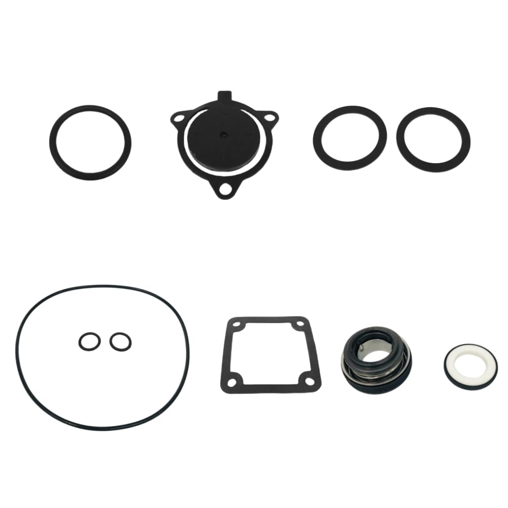 POWER PRODUCTS 10PCS Pump Gasket O-Ring Mechanical Seal Kit for 3" Gas Clean Water Pumps - Black, Rubber, 10pcs