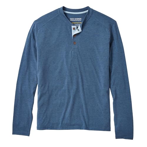 Fair Harbor The Seabreeze Henley –– Men's Classic Long Sleeve Henley –– Incredibly Soft and Lightweight, UPF 50