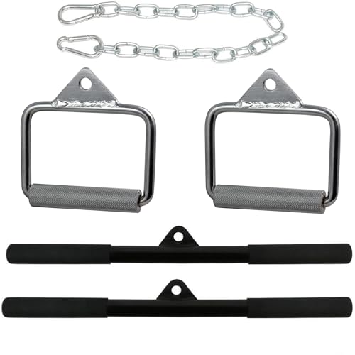 GYM MASTER 180kg Cable Crossover Machine With Upgraded Swivel Pulleys and Pull Up Chinning Bar - Black - Image 4