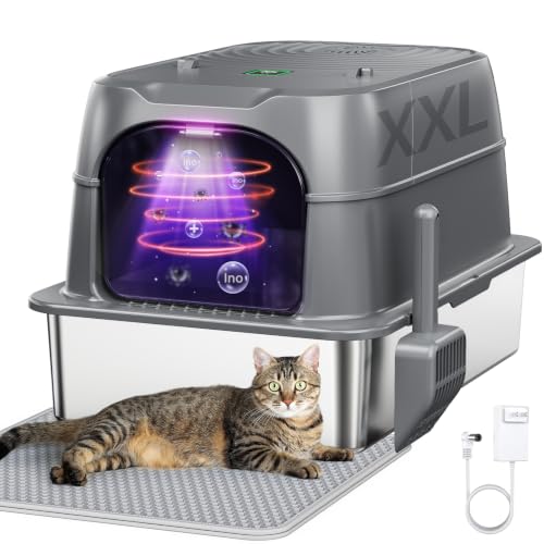LEMPISH smart odor control covered cat litter box