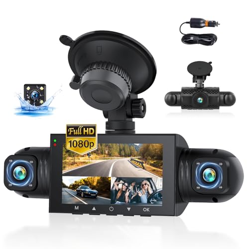 360 Degree View 4 Channel Dash Cam for Cars,Dash Cam Car Camera…