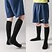 Santgoo Kids Soccer Socks-Toddler Striped Knee High Socks for Girls Boys,Cotton Athletic Baseball Softball Tube Sock 3-7 Years Black 3 Pairs