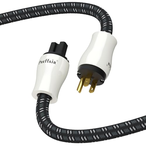 Amazon | Preffair 10AWG オーディオ電源ケーブル 純銅OFC 3ピン