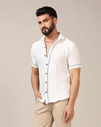 Image of TOPLOT Men's Regular Fit Casual Shirt