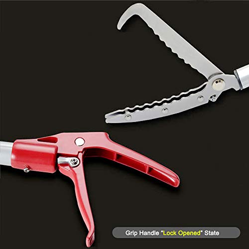 Image of Snake Tong Rattle Snake Reptile Catcher Grabber,with Wide Jaw and Comfortable Grip Handle, Handling Tool Equipped with Snake Hook and Bagging,More Professional (60 Inch(150cm))