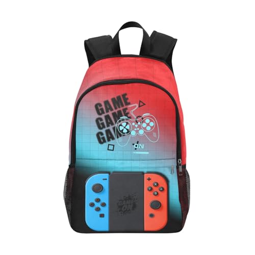 Artsadd Mochila gamer masculina e feminina, bolsa para controle de videogame, bolsa de viagem com compartimento grande, alças acolchoadas ajustáveis