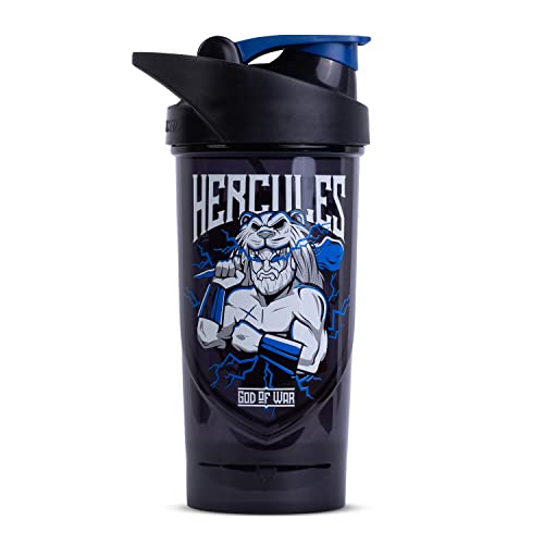 Shieldmixer Hero Pro Classic Shaker Hercules – Senza BPA – Accessori da palestra – Shaker per proteine – Borraccia fitness – nero – 700 ml