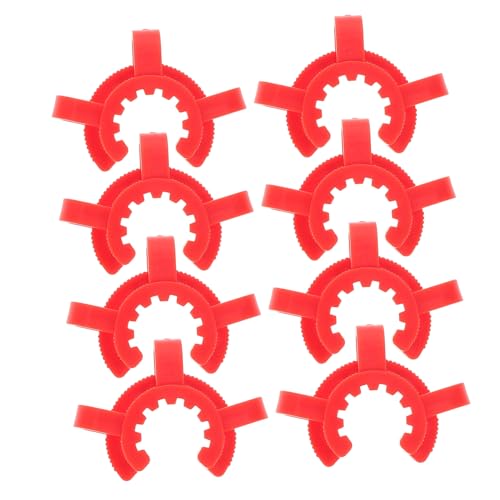 KICHOUSE 8Pcs Plastic Interface Laboratory Clamps Lab for Secure Connection of Glassware for Scientific Experiments and Research