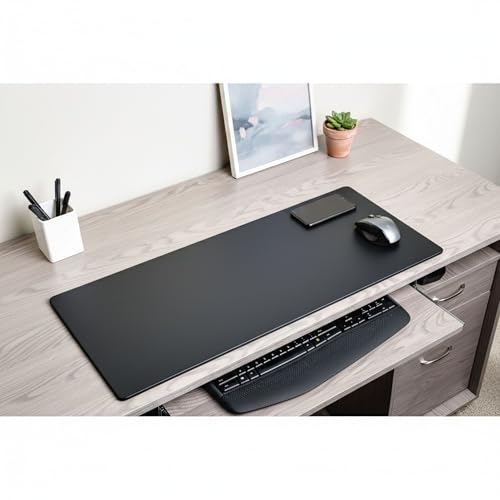 Tapis de souris et sous main Dacasso similicuir noir 30 x 12.5 cm - 3