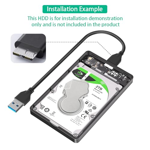 Caja externa USB 3.0 para disco duro SATA 2.5'' miniatura 3
