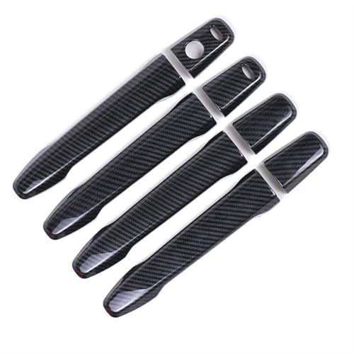Fundas protectoras de manijas para Citroën C-Crosser, molduras estilo cromo y carbono
