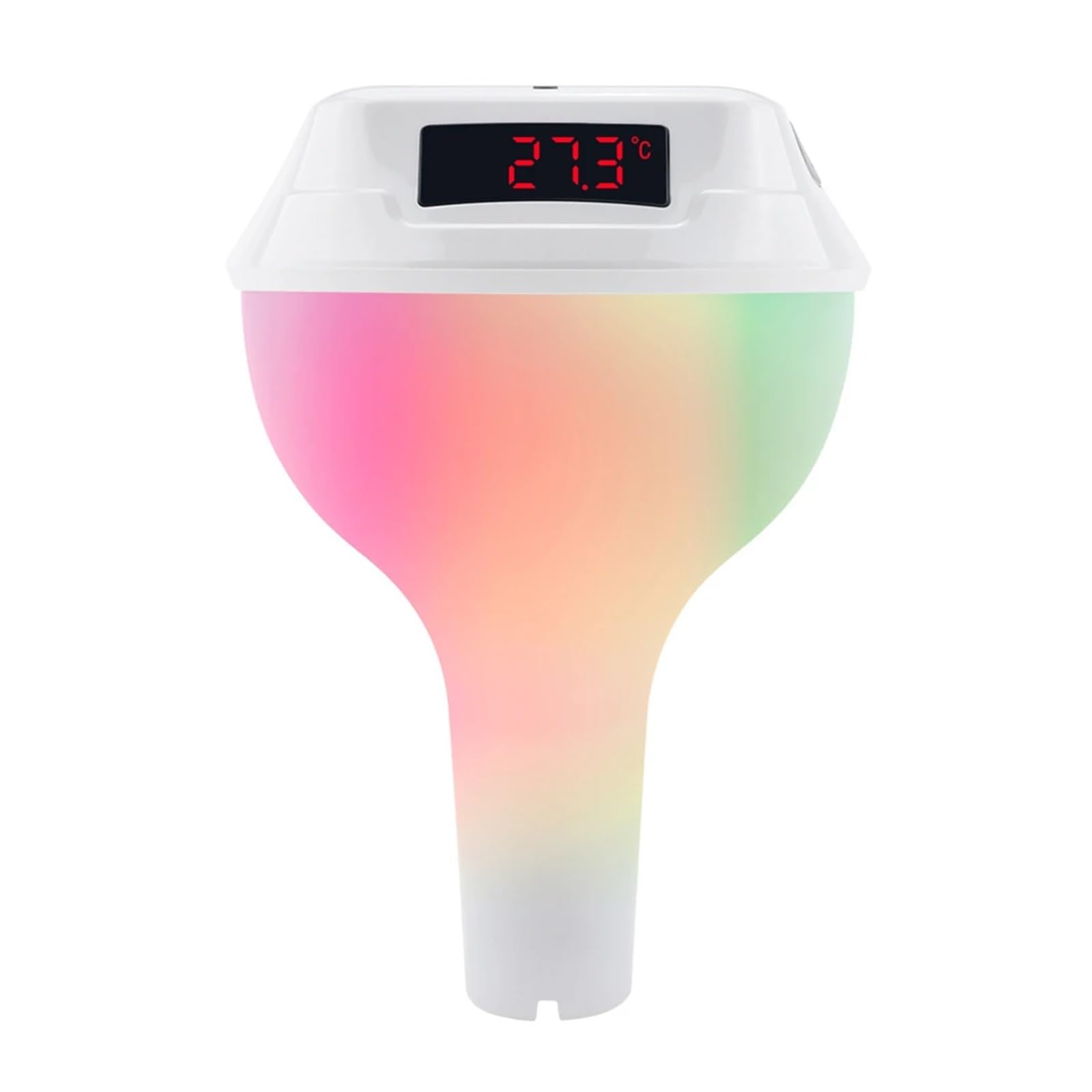 Termómetro Solar for Piscina al Aire Libre con Pantalla LED, medidor de Temperatura del Agua, Monitor de Temperatura de la bañera de Piscina a Prueba de Agua, Suministros for Piscinas(White)