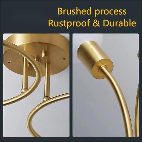 Image of Nordic Pendant Lights Lamps Modern Ceiling Light Hanging Lamp Home Decor Chandelier.(Bulb Not Included) (1154 /8 Light Golden)