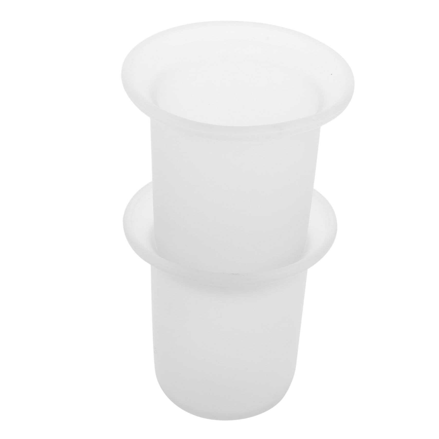 Gobelet pour brosse de toilette en verre dépoli compact - Lot de 2