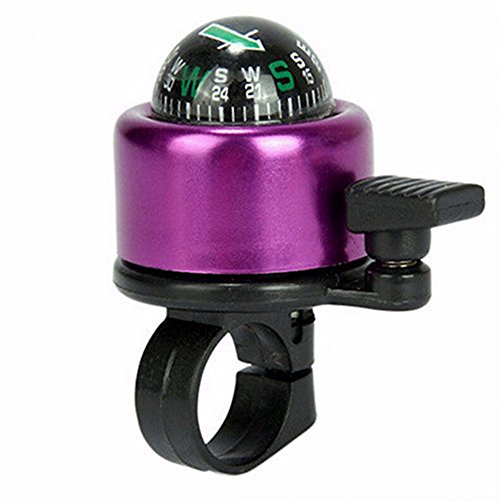 Aluminum Alloy Bicycle Bell With Compass Cycling Horn Bike Bell Bike Alarm Horn