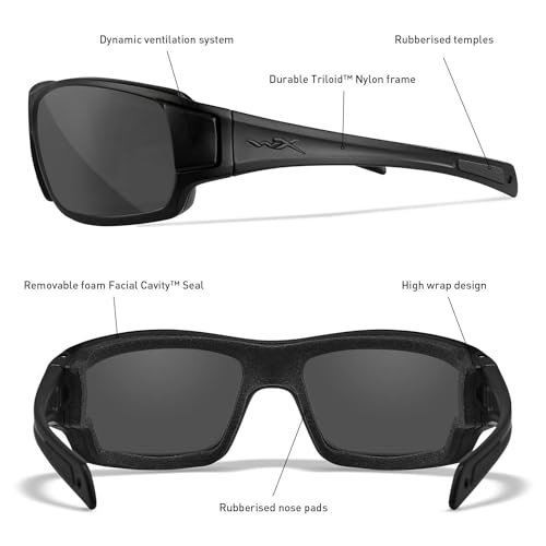 Wiley X │ WX BREACH, Grey Lenses | Matte Black Frame, M-L - Image 3