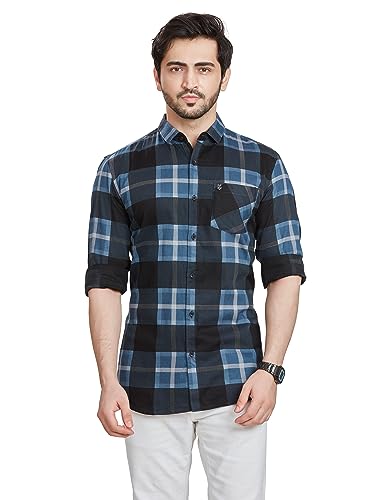 Image of BE ACTIVE Cotton Casual Checks Shirts for Men|| Casual Shirts for Men|| Mens Casual Shirts Full Sleeve