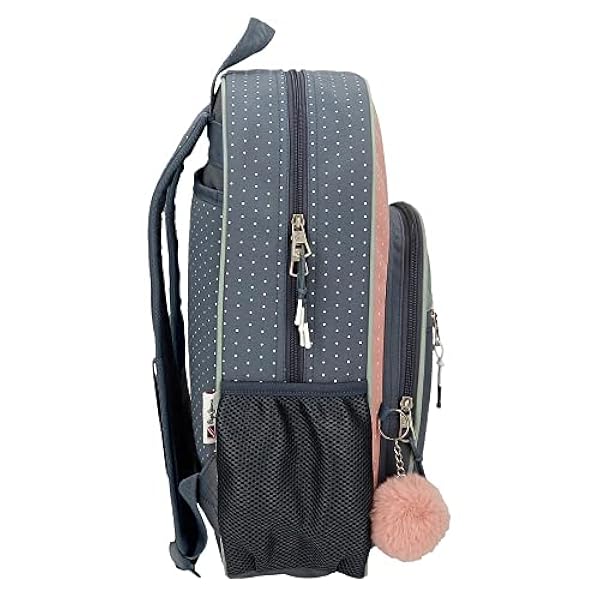 Pepe Jeans Laila schoolrugzak, aanpasbaar, blauw, 30 x 40 x 12 cm, polyester, 14,4 l