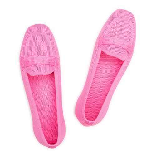 Image of Frank Mully Women's Loafer Flats Square Toe Comfortable Office Work Shoes, Cute Penny Loafer Slip On Walking Driving Shoes