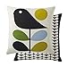 Orla Kiely Early Bird - Cojín de Plumas (45 x 45 cm), Color Rosa pálido