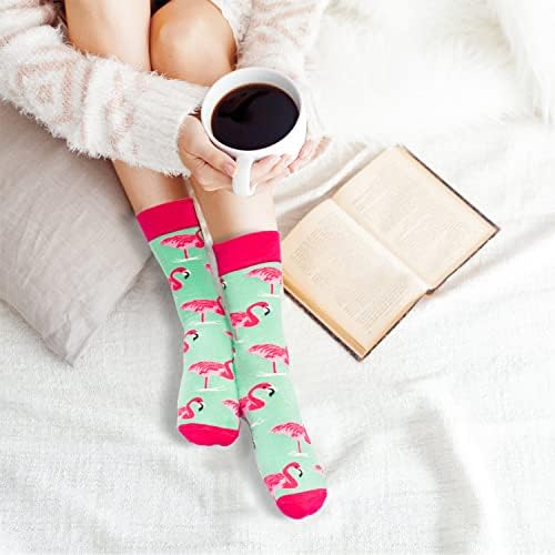 5 Pairs Women Cute Cartoon Socks Animal Socks Funny Cotton Ladies Socks for Ladies
