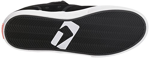 Image of Globe Men's Motley Mid Shoe, Black Suede /White, 7 M US