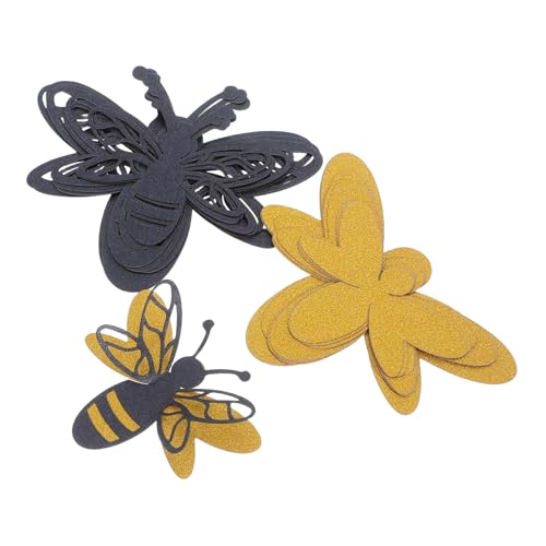 Vinilos 3D abeja doble capa, pegatinas decorativas, 12 unidades