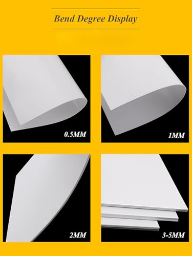 Plastico ABS flexible 200mm planchas reutilizables moldeables 5 hojas 7