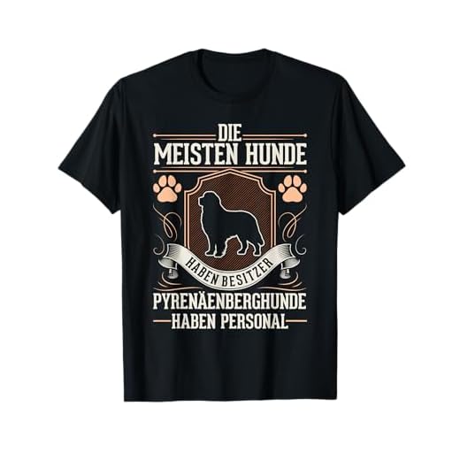 Personalisiertes T-Shirt für Pyrenäenberghund-Fans