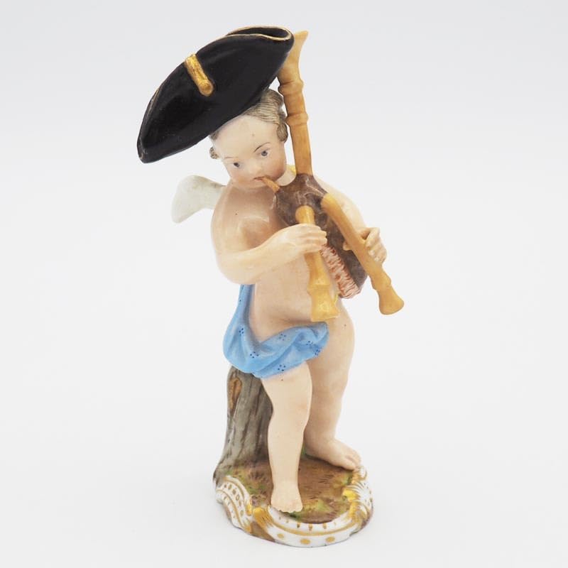 オールド マイセン バグパイプを演奏する天使 バグパイプ 天使 1級品 オールド マイセン バグパイプを演奏する天使 バグパイプ 天使 1級品