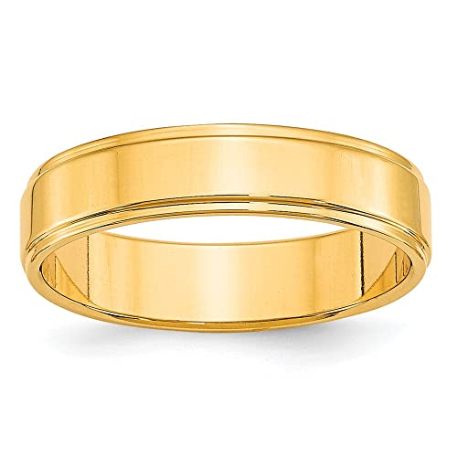 Wedding Band Ring Band 10K Yellow Gold Standard Flat