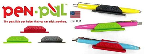 Tops Penpal Rubber Pen/Pencil Holder, 5/8 x 2 5/8 x 5/8 Inches, Assorted Colors, 4 Packs [Includes 4 Holders Only - Picture Show Assortment Of Colors]