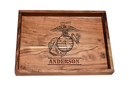 Personalized USMC Bar Tray