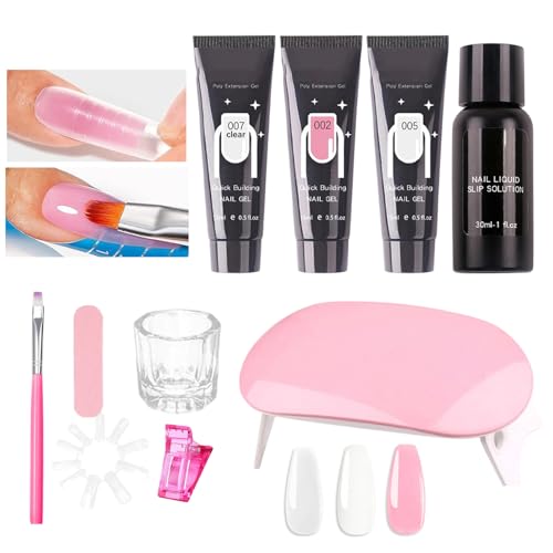 Kit d'extension d'ongle en gel pour une manucure de mariée réussie