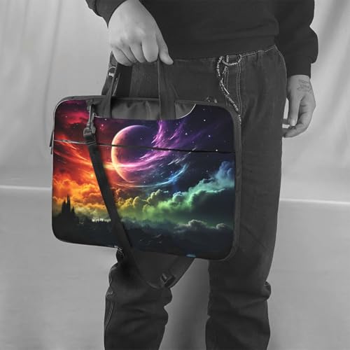 Maletín para laptop 15.6 pulgadas cielo y luna unisex miniatura 2