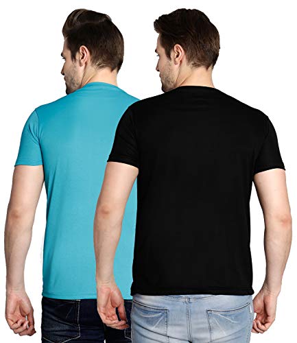Image of AWG ALL WEATHER GEAR Men's Polyester Round Neck T-Shirts - Pack of 2