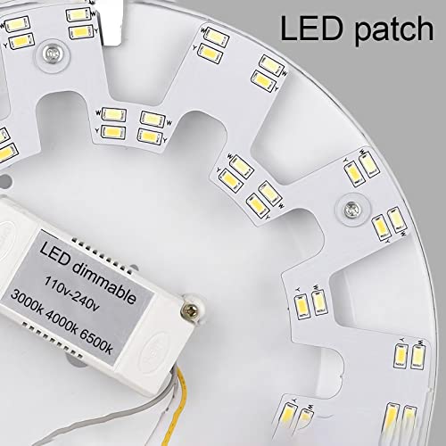 Plafonnier LED variable Tiffany et cristal de salon