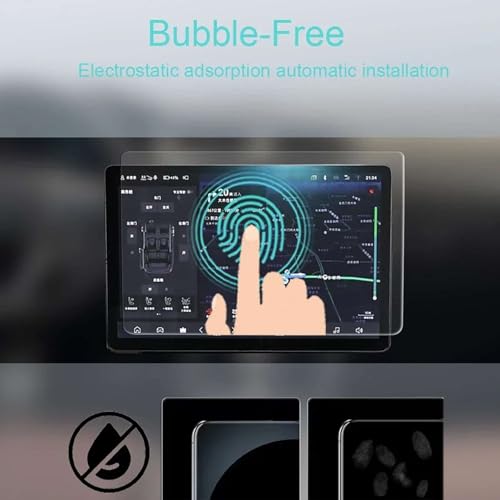 Vidrio templado Volvo EM90 2024 película protectora pantalla LCD luz azul accesorios 2