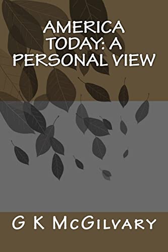 America Today: A Personal View
