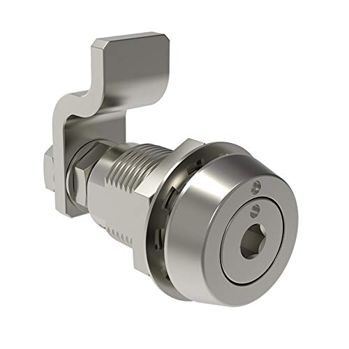 Southco E3-106-020 Vise Action Compression Latch, Large Size, 8 mm Hex Recess, Stainless Steel, Passivated, 24mm (.94 in) Grip