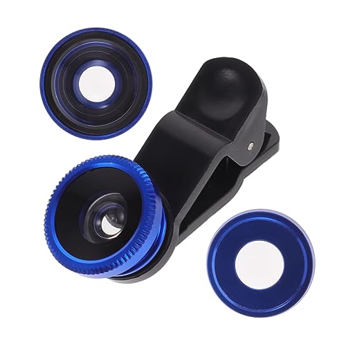Abaodam Universal Clip on Camera Lens Fish Eye Lense for Phone Tech Gadgets Phone Camera Lens 3 in 1 Fish Eyes Lens for Phone Macro Lens Phone Wide Angle Lens Product Cell Phone