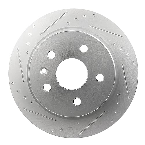Image of SCITOO Rear Disc Brake Rotors Kits Drilled & Slotted Brakes Rotor:55183