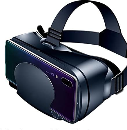 RONGXI Virtual Reality Game System, New For VRG 3D VR Glasses Virtual Reality Full Screen Visual Wide-Angle VR Glasses For 5 To 7 Inch Smartphone Devices (Color : Black)