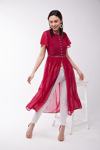 Image of Miss Chase Women's Off Shoulder Half Sleeves Maxi-Length Top