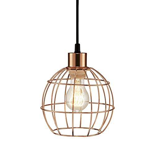 Pendente Retrô Globo Industrial Cobre 1xE27 60W Mart 4521