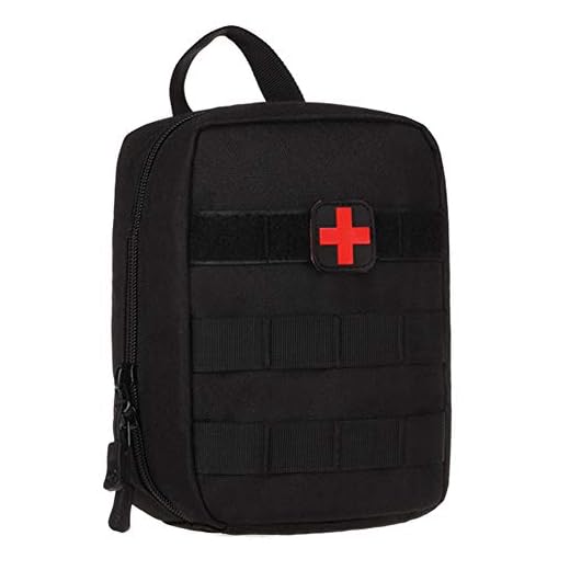 Selighting MOLLE Médico Bolsa de Primeros Auxilios Mochila Militar Multifunción Bolsa Táctica Compacta Botiquín Médico con Parche al Aire Libre para Caza,Campimng (Negro)
