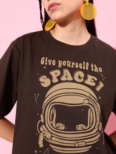 Image of Dillinger Blue Graphic Oversized T-Shirt