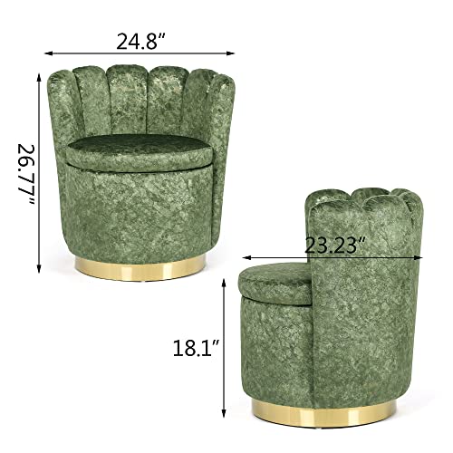 Sillón Barrel Plegable Verde miniatura 2