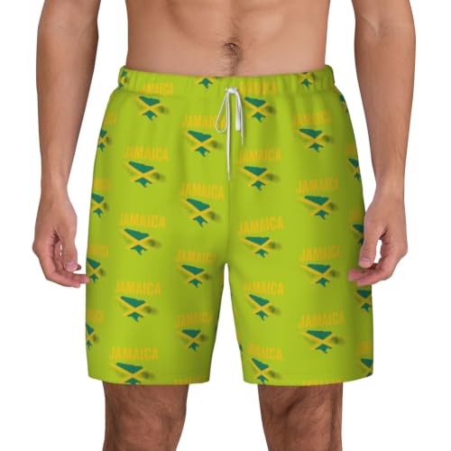 Bañador de hombre casual con diseño hawaiano de Jamaica para caminar 1